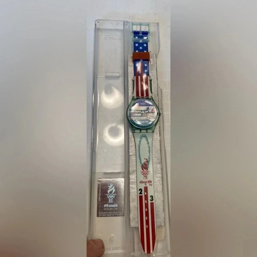 SWATCH WATCH Limited Edition Atlanta 1996 Olympics Vintage Watch NEW NWT RARE